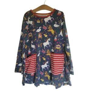 Mini Boden Navy Great British Toile Dress